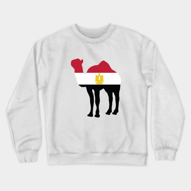 Egypt Camel Flag Crewneck Sweatshirt by mstory